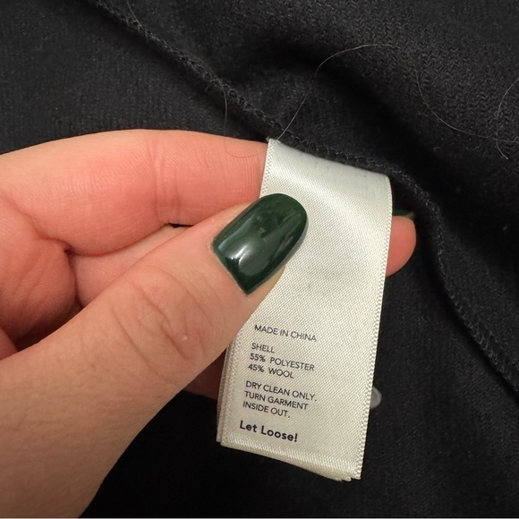 Kate spade Saturday black wool button down size S - Picture 5 of 7